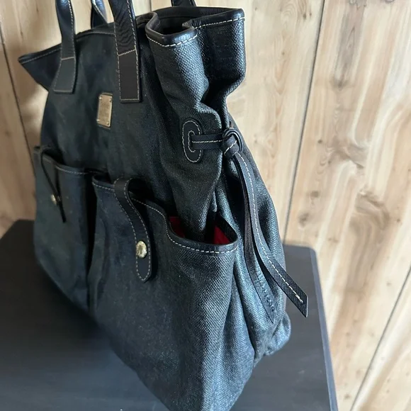 Vintage Dooney & Bourke Red Interior Large Purse/Tote with flaws - Picture 15 of 15